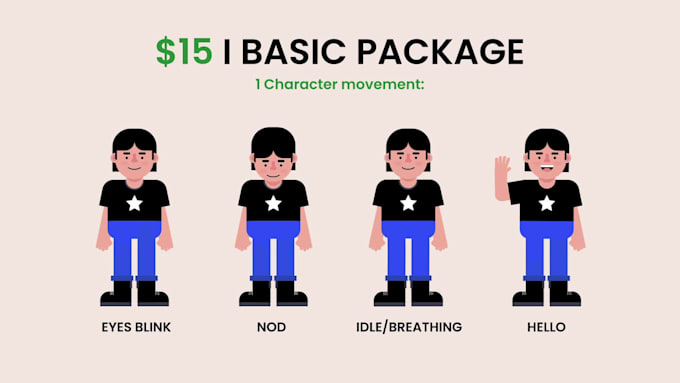 2d character animation for kids, youtube