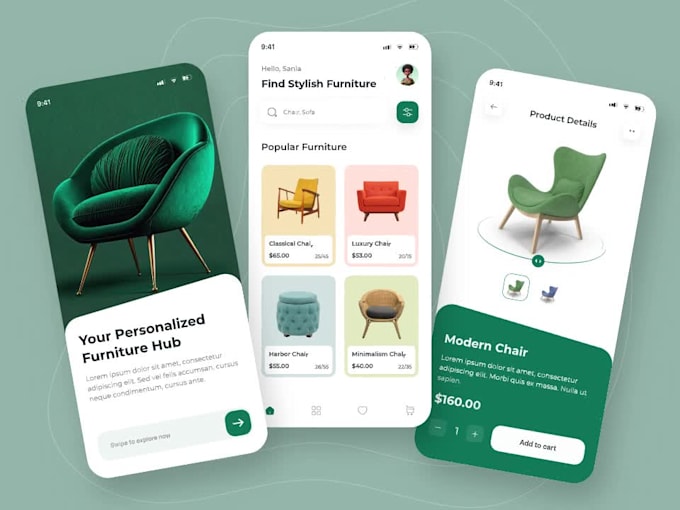do figma mobile app design, app UI UX, app store mockup
