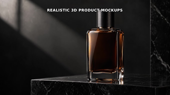 create realistic 3d product mockup images
