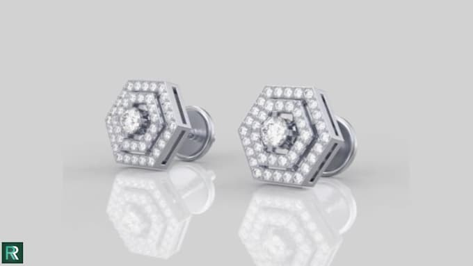 do photorealistic 3d jewelry rendering and design