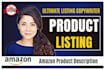write professional amazon product listing description