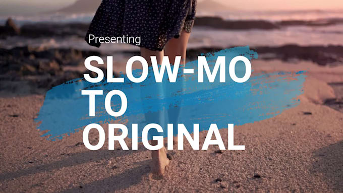 speed up slow motion videos to normal speed