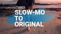 speed up slow motion videos to normal speed
