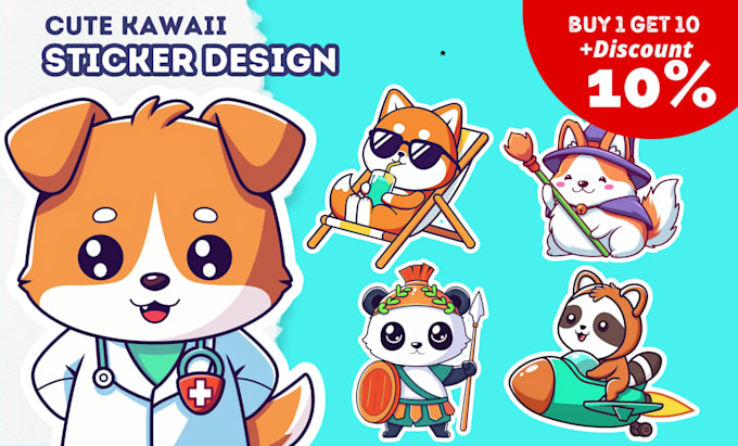 design cute cartoon character simple illustration