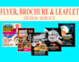 design creative flyers, brochure, postcard and leaflet