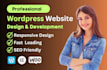 build or develop professional  wordpress website or website wordpress