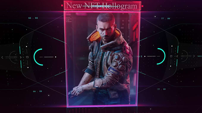 Create 3d holographic nft cards for your business by Efefctmaster | Fiverr