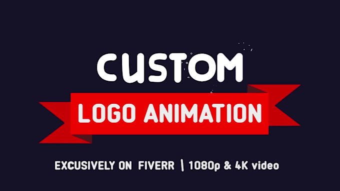 create a custom logo animation in 4k