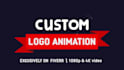 create a custom logo animation in 4k