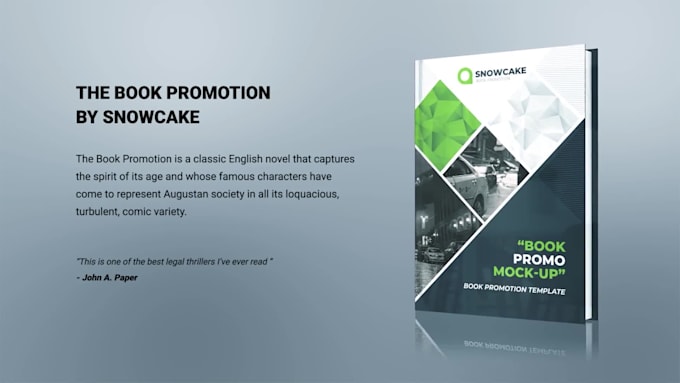 Top 5! I will make a 3d book promo video  for $30