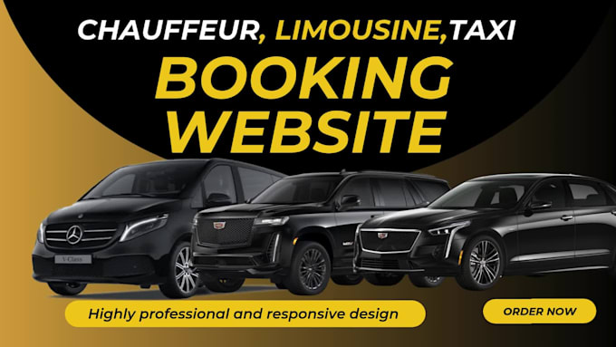 design chauffeur , limousine and taxi booking website