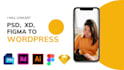 convert PSD to wordpress, figma to wordpress, xd to wordpress with eleme