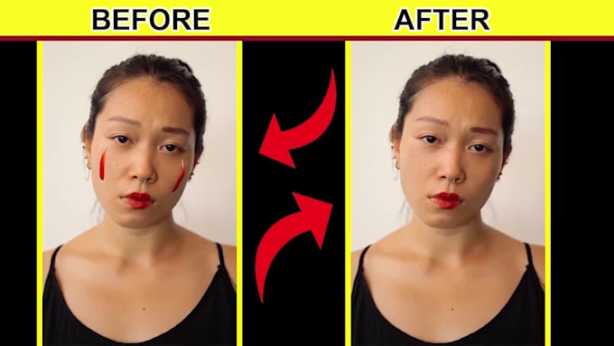 remove unwanted wire,object and text from video vfx