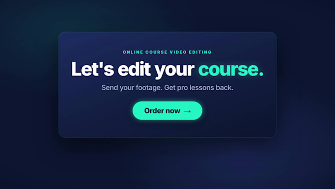 do online course video editing, webinar and screencast tutorial editing