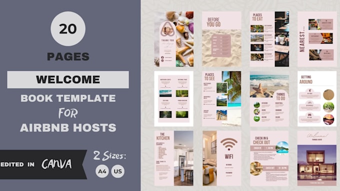 provide a professional airbnb book template for airbnb