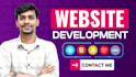 do website development as full stack web developer, PHP laravel HTML CSS react