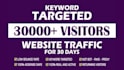 drive keyword targeted web traffic for 30 days