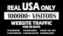 drive 100,000 USA web traffic for 30 days