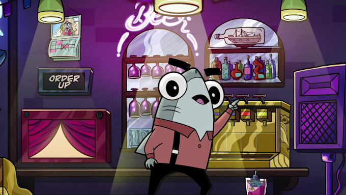 make funny 2d animated gifs for your business