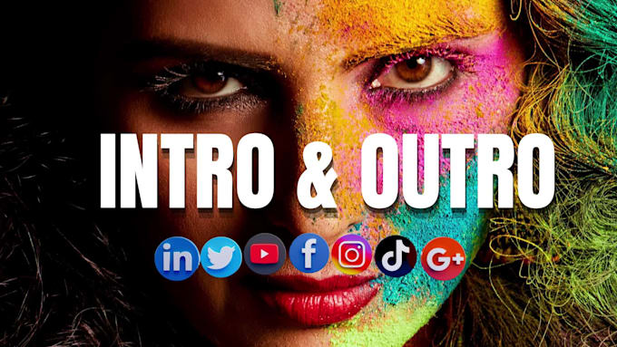 create custom youtube intro outro and logo animation