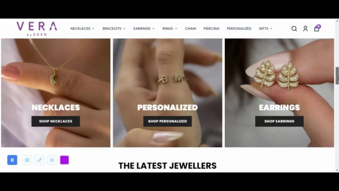 Custom sale jewelry shopify