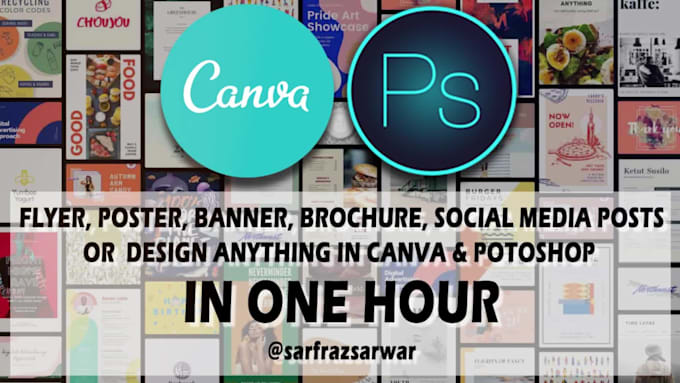 Design a flyer, poster, banner, social media post ebook in canva or ...