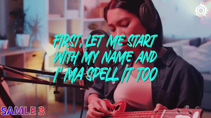 create an amazing animated lyric video for your song in 24 hours