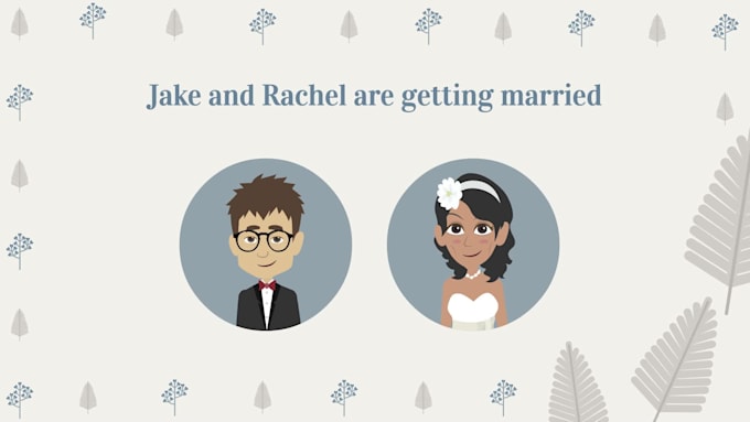 create memorable animated wedding invitation video