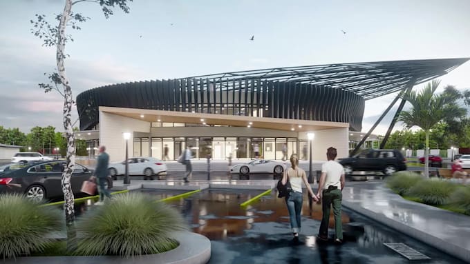 photorealistic 3d architectural rendering and cinematic walkthrough animation