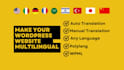create or translate your multilingual website using polylang or wpml