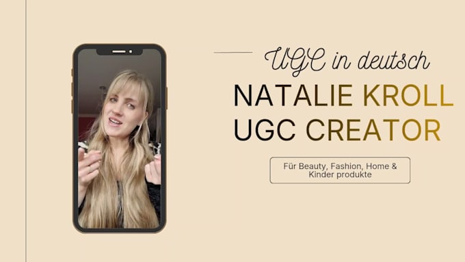 create professional authentic ugc videos in german, deutsch