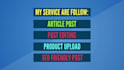 do wordpress data entry and any blog post