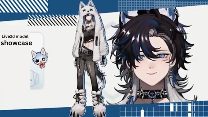 draw and rig anime vtuber model live2d vtuber model 2d vtuber model live2d rig