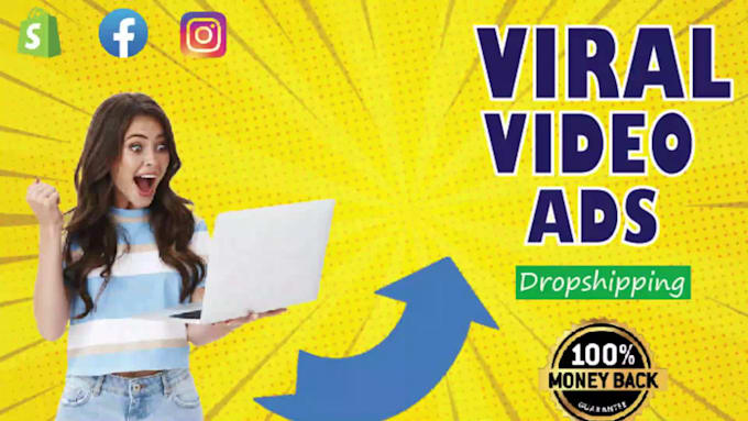 create facebook, shopify,aliexpress, and dropshipping video ads