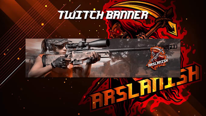 design a youtube banner,gaming banner,twitch banner,header