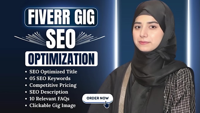 Write complete fiverr gig seo optimized data and gig description by ...