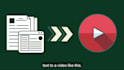 create a super youtube video using a blog or article