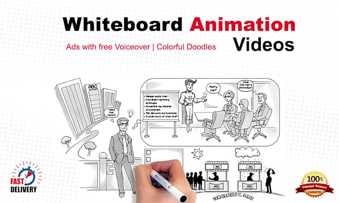 create whiteboard animation video and animated explanation videos