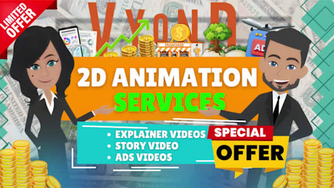 create a 2d explainer video in vyond