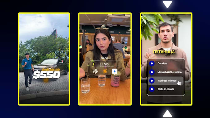 do video editing for instagram reels, youtube shorts and tiktok video editing