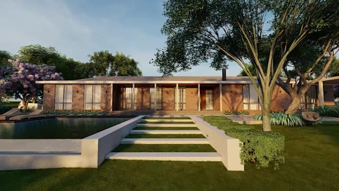 design landscapes backyards patio pool with 3d renderings