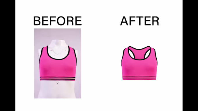 perform ghost mannequin symmetrical shaping image retouch