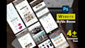 design portfolio wireframes in PSD and figma