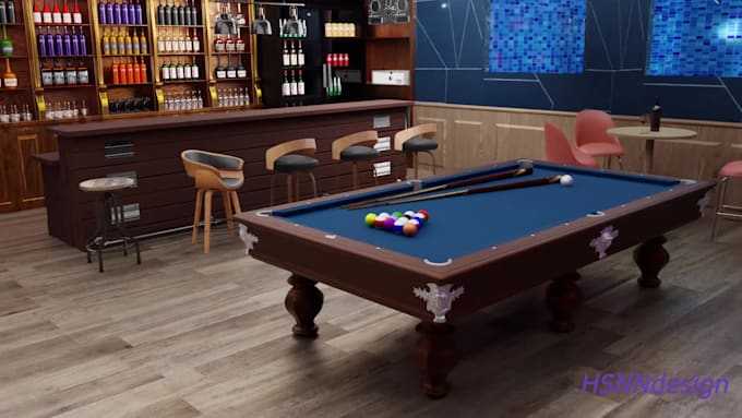 do any architectural interior design with realistic 3d rendering