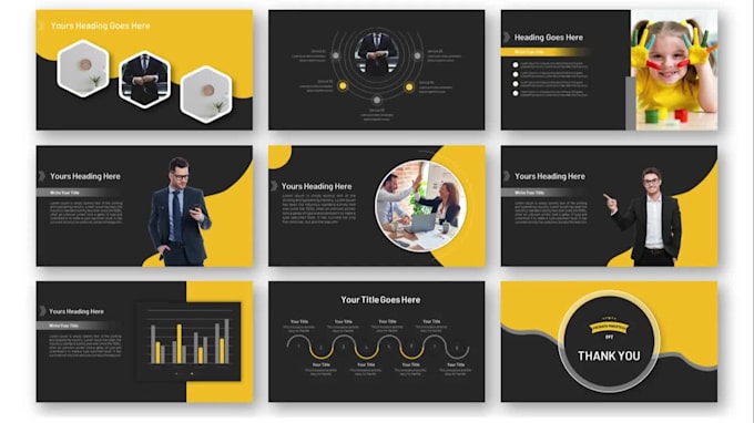 design a professional powerpoint business presentation