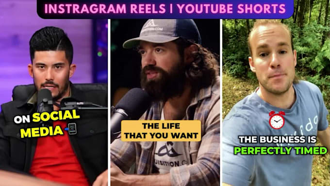 edit alex hormozi type videos for instragram reels, youtube shorts