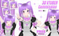 create 3d character models vtuber, anime, 3d rigging, vroid or vrchat for stream