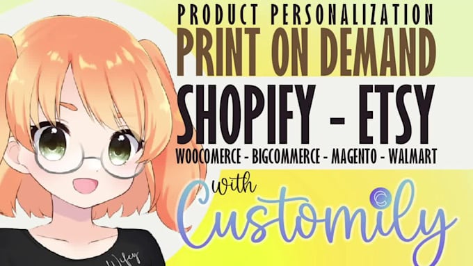 set print on demand products with customily for shopify