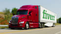 do logistic shipping truck trailer video
