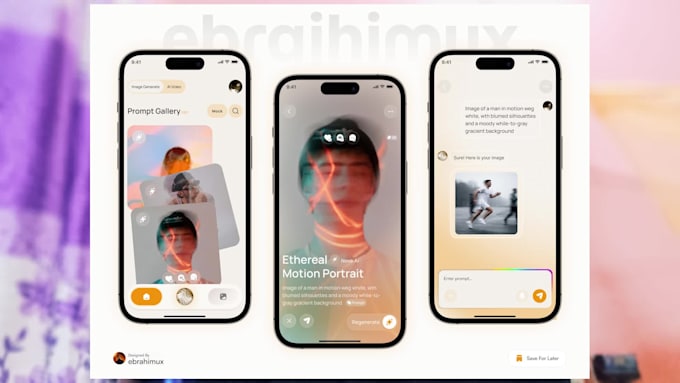 design professional mobile app UI UX screens in figma